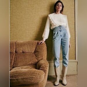 Sezane. Sidney Trouser denim pants Jeans